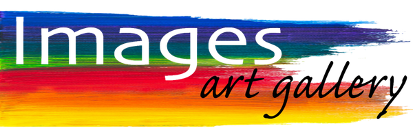 Logo image of a painted rainbow with the text: Images Art Gallery
