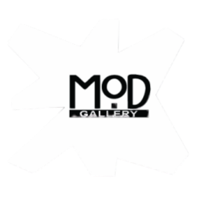 MOD Gallery Logo (Letters: MOD and word: Gallery)